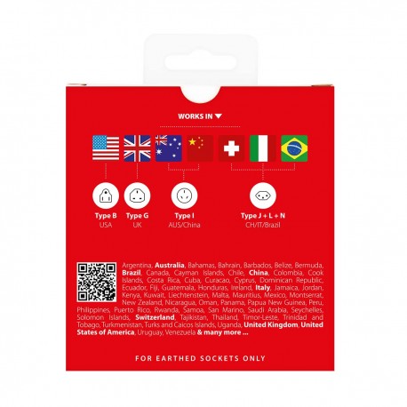 Adaptateur de voyage World PRO avec mise à la terre  - 10