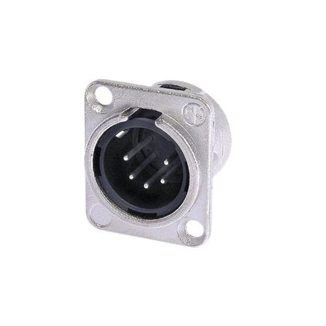 Embase XLR 5 points mâle type D  - 1