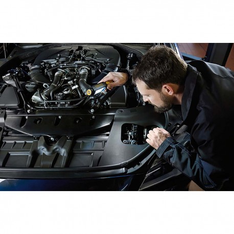 Lampe d'inspection portable à LED avec 8 + 1 LED SMD lumineuses (fonctionne sur piles, autonomie max. 10 heures, crochet rotati 