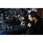 Lampe d'inspection portable à LED avec 8 + 1 LED SMD lumineuses (fonctionne sur piles, autonomie max. 10 heures, crochet rotati 