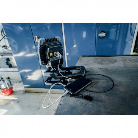 Lampe de travail LED à pince 1050 MA (lampe de travail LED à batterie 10W, 950lm, IP65, autonomie 12h, conçue en Allemagne)  - 1