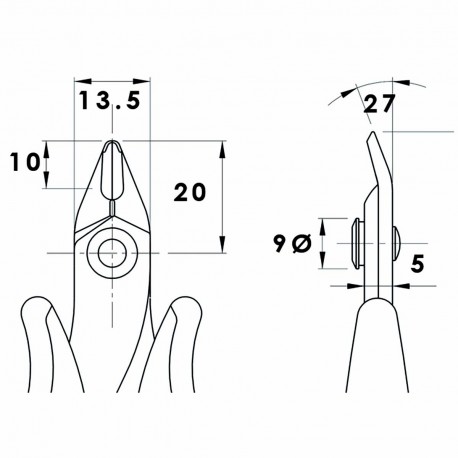 Pince Coupante 128 mm Précision  - 3