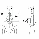 Pince Coupante 128 mm Précision  - 3