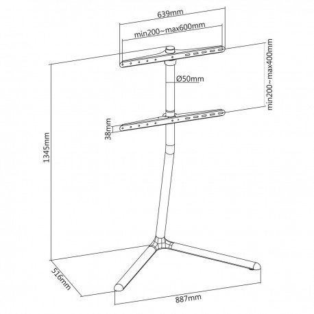 Support TV sur Pied  - 16