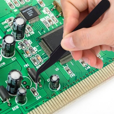 Set de 8 brucelles antistatiques  - 6