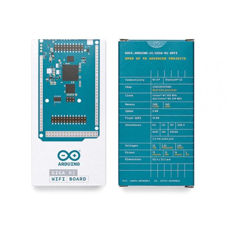 La boite de l'Arduino GIGA R1 Wi-Fi ABX00063