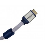 HHE Câble HDMI avec Ethernet haute vitesse AM - AM Connecteur HDMI - Connecteur HDMI 1.80 m Argent  - 1