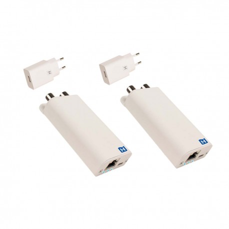 INCA 1G white + USB SET Adaptateur multimedia à travers le coaxial  - 4