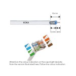 EDB02 CDN Prise murale coax TV / Data RJ45 avec enjoliveur et plaque de finition Niko 9010, approuvé Telenet/VOO  - 2