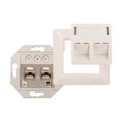 IDC 1000M2 Prise murale data 2x RJ45 CAT6A  - 1