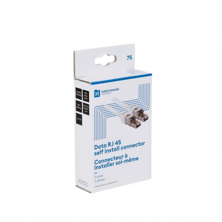 SI RJ45 UTP_STP CAT6A/2 Connecteur Self install CAT6A RJ45 (UTP/FTP)  - 2