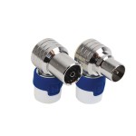 KOKWI 5/KOSWI 5 Connecteurs IEC CATV Push On (1 X Femelle/1 X Mâle, Perpendiculaire)  - 1