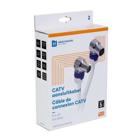 FEKAB5 Câble de connexion CATV 5 m avec connecteurs IEC  - 3