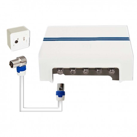 F-KAB5 150 cm CATV câble avec IEC femelle and F mâle connector  - 2