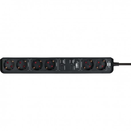 Prise intelligente brennenstuhl®Connect Eco-Line avec fonction de minuterie à 6 voies  - 1