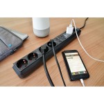 Prise intelligente brennenstuhl®Connect Eco-Line avec fonction de minuterie à 6 voies  - 6