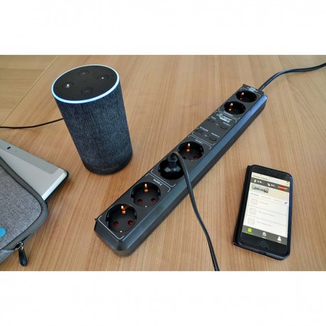 Prise intelligente brennenstuhl®Connect Eco-Line avec fonction de minuterie à 6 voies  - 7