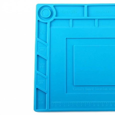 Tapis de soudage en silicone avec règle graduée intégrée PCW10B
