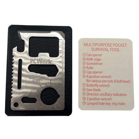 Outils de survie multifonctions 11-en-1 PCW10D