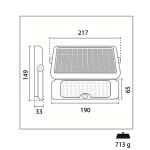 Floodlight DVERSO 5 W 500 lm 4000 K  - 2