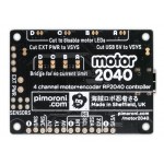 Face arrière de la platine Motor 2040 quad controller Pimoroni PIM618