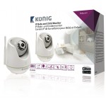 Moniteur de surveillance IP pour bébé Audio / Video 2.4 GHz Blanc/Gris  - 2