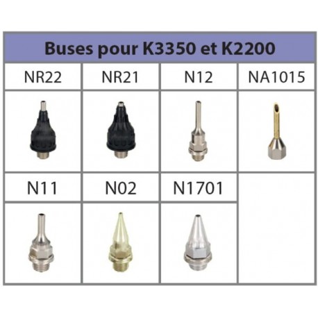 Buse re rechange pour pistolet à colle K3350