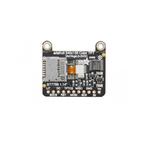 Face arrière du module afficheur TFT couleur 1.14" haute densité Adafruit 4383