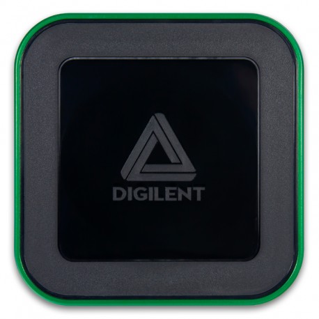 Vue de dessus du boîtier Digilent Analog Discovery 3