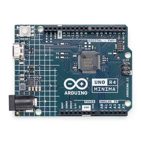 Carte Arduino UNO R4 Minima ABX00080 vue de dessus