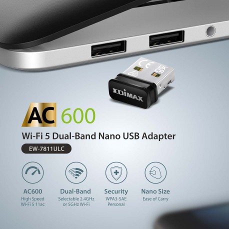AC600 Dual-Band Wi-Fi 5 Nano USB Adapter  - 3
