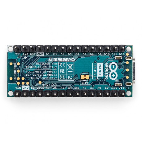 Carte Arduino® Nano ESP32 ABX00083 vue de dessous