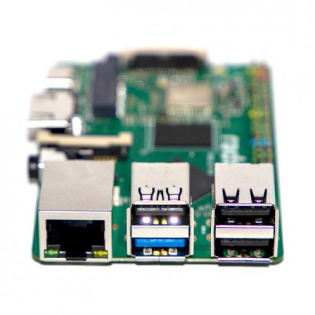 Vue de face de la platine Radxa ROCK 3 Model C - 1 GB