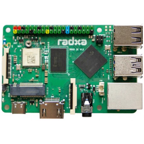 Vue de dessus platine Radxa ROCK 3 Model C - 1 GB