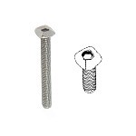 Vis tête carrée et aile d'avion