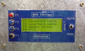 Armoire pour arrosage avec un PICBASIC