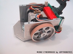 Vue du châssis Robot Cybermouse à base de PICBASIC