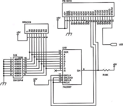 Schéma extension E / S avec PICBASIC
