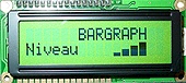 Bargraphe type niveau Gestion d'un afficheur LCD alphanumérique