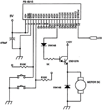 Commande d'un moteur un PICBASIC-1S