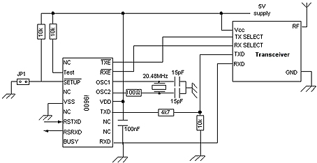 Schéma bi-directionnel Circuit intégré codeur / décodeur série
