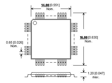 Boitier Adaptateur DIL40/TQFP80-2 ZIF PIC-2