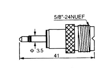 PL femelle - Jack mâle mono 3,5mm