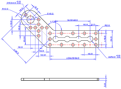 Dimensions de la pièce Dimensions de la pièce