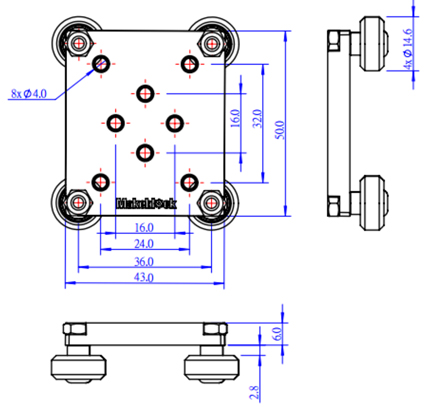 Dimensions de la pièce Dimensions de la pièce