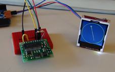 CMPS03 + afficheur + CB210