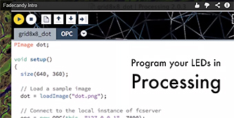 Exemple Exploitation de la platine FadeCandy