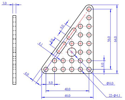 Dimensions de la pièce Dimensions de la pièce