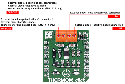 Module THERMO 5 click - MIKROE-2571