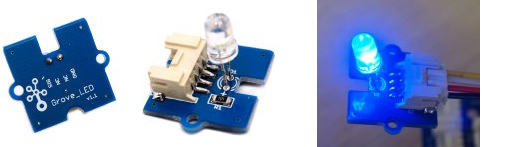 Module COM04051P Module Grove Led bleu 5 mm